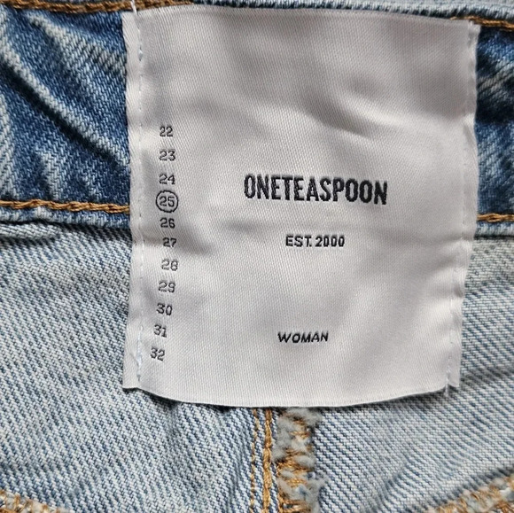 One teaspoon Kansas streetwalkers high waist short in light blue wash denim‎ NWT - Picture 3 of 7